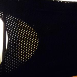 Banana Republic petite black mesh dress